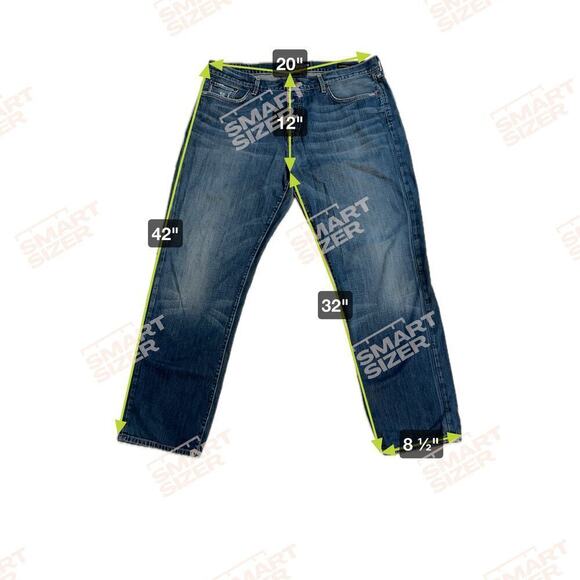 Lucky Brand Original 221 Straight Jeans 100% Cotton Button Fly Size 40x32 - Picture 5 of 11